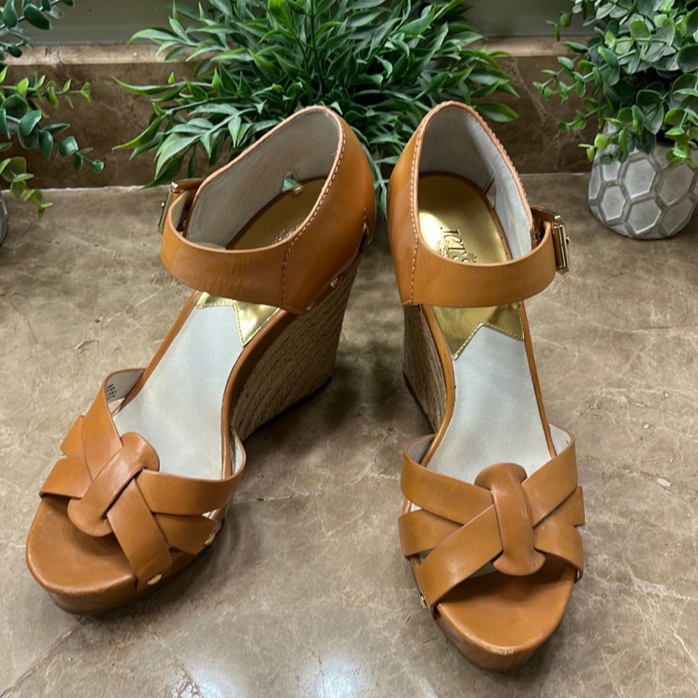 Michael Kors, luggage, wedge sandals